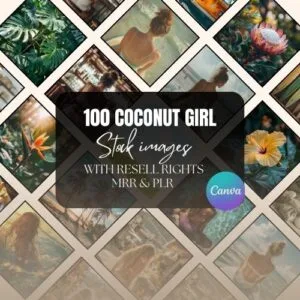 100 Coconut Girl STOCK IMAGES