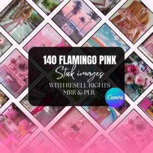 140 Flamingo Pink AI Stock Images