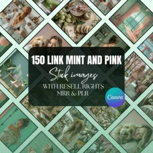 150 Link Mint and Pink STOCK IMAGES