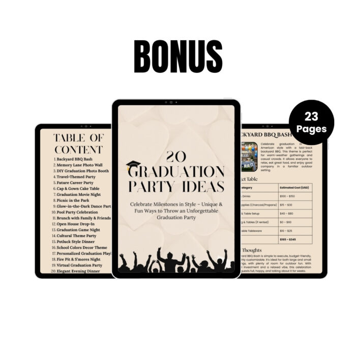 Bonus - Graduation Party Ideas