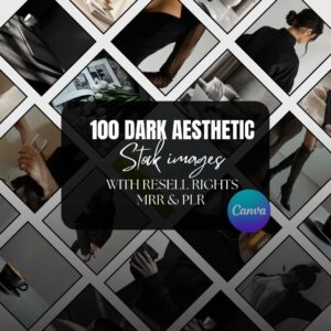 Dark Aesthetic AI Stock Images Bundle + Coquette Bonus