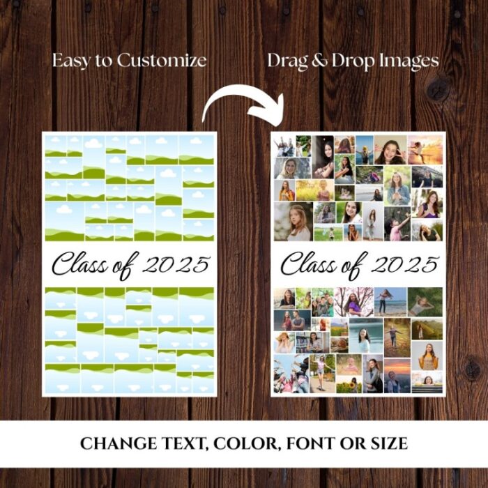 Easy to Customize - Graduation sign